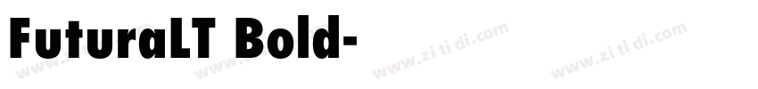 FuturaLT Bold字体转换